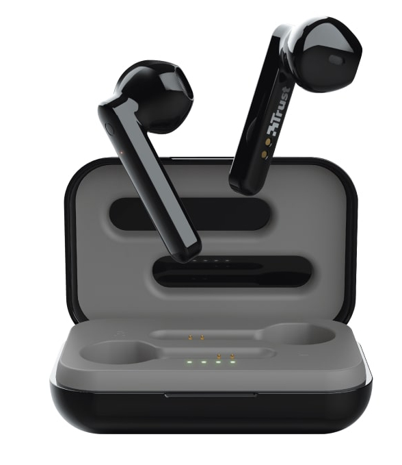 Наушники вкладыши беспроводные TWS Trust Primo Touch True Wireless Mic Black (23712) - Фото 1