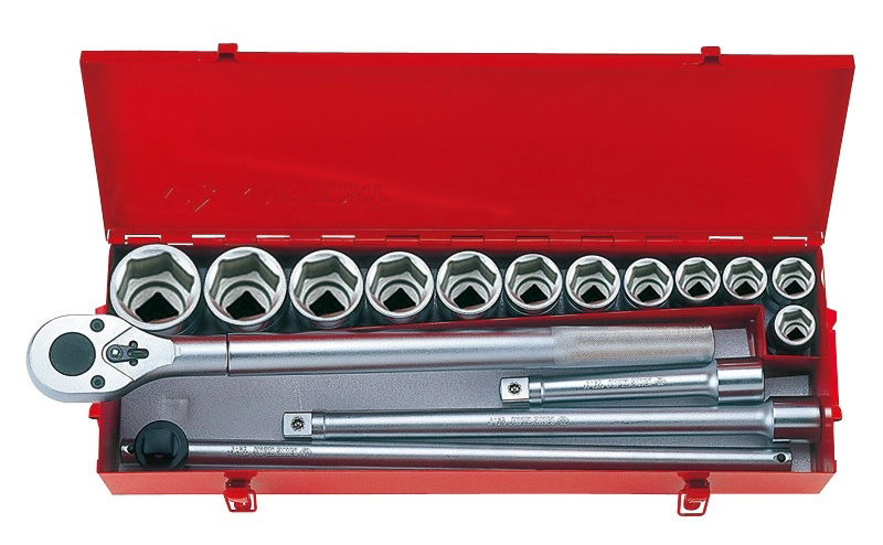 Набор инструментов KING TONY 3/4" 16 шт. в металлическом кейсе (6316MR) - Фото 1