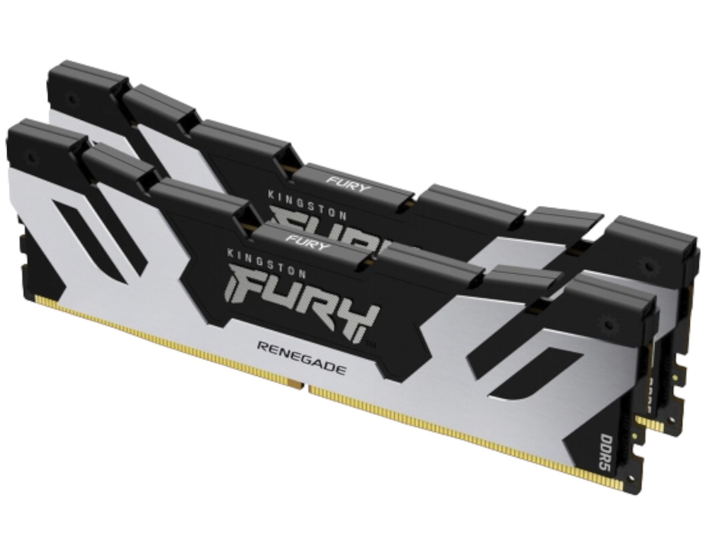 Память DDR Kingston Fury Renegade Silver DDR5 32GB/6400 (KF564C32RSK2-32) - Фото 1