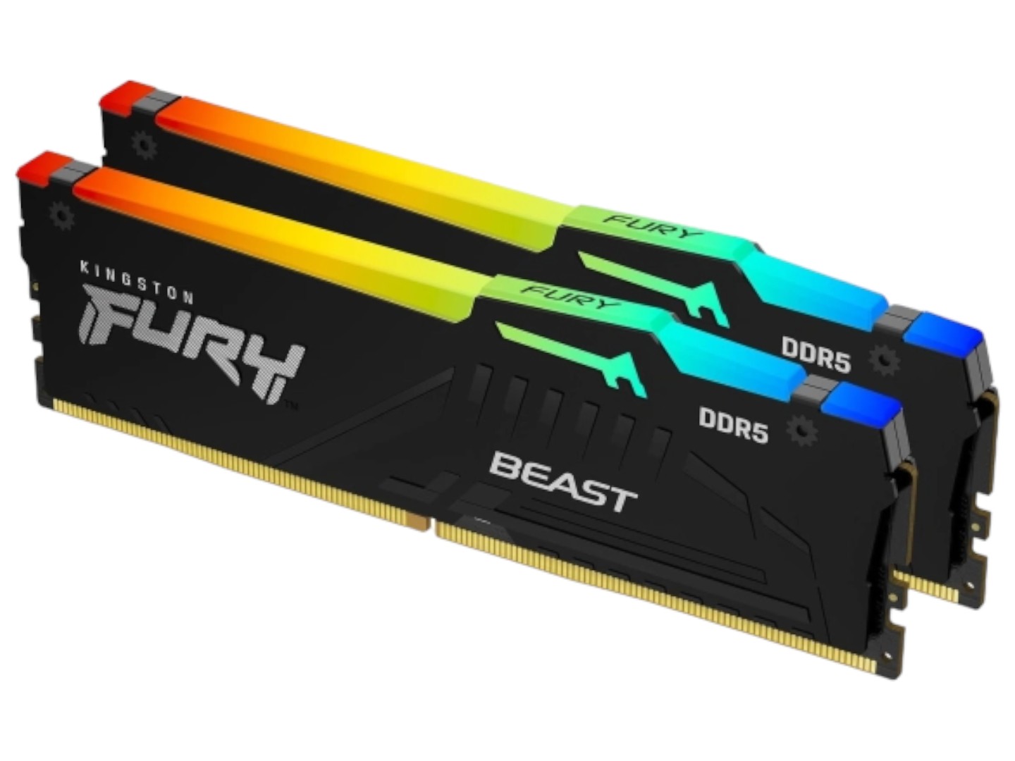 Память DDR Kingston DDR5 32GB (2x16) FURY 6000MHz Beast RGB EXPO (KF560C30BBEAK2-32) - Фото 1
