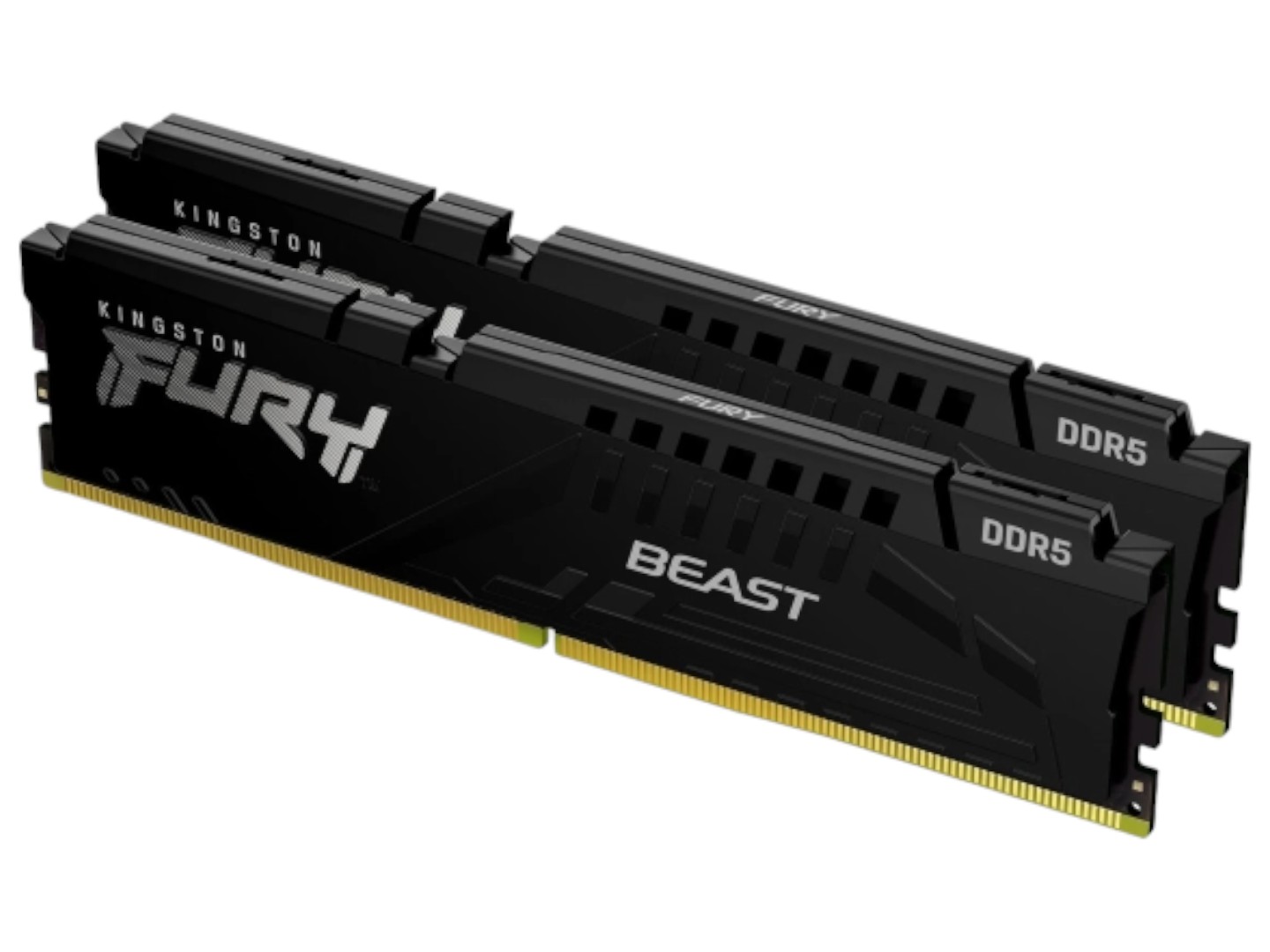 Память DDR Kingston Fury Beast Black 64GB (2x32) DDR5 6000 MHz (KF560C30BBK2-64) - Фото 1