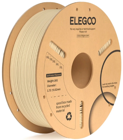 Нитка для PLA-картриджа Elegoo 1 кг 1.75 мм Beige (50.203.0235) - Фото 1
