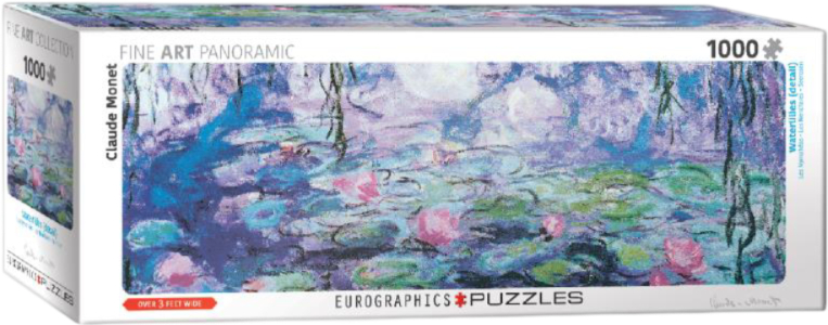 Пазли картонні (8 +) EuroGraphics Водяні лілії (фрагмент). Клод Моне 1000 ел. (6010-4366) - Фото 1