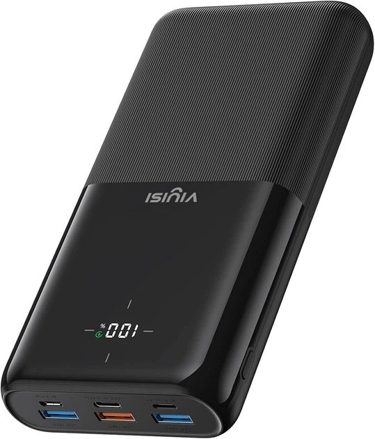 Батарея мобільна VIYISI G3015 30000mAh 22.5W (X001XFVS1J) Black - Фото 1