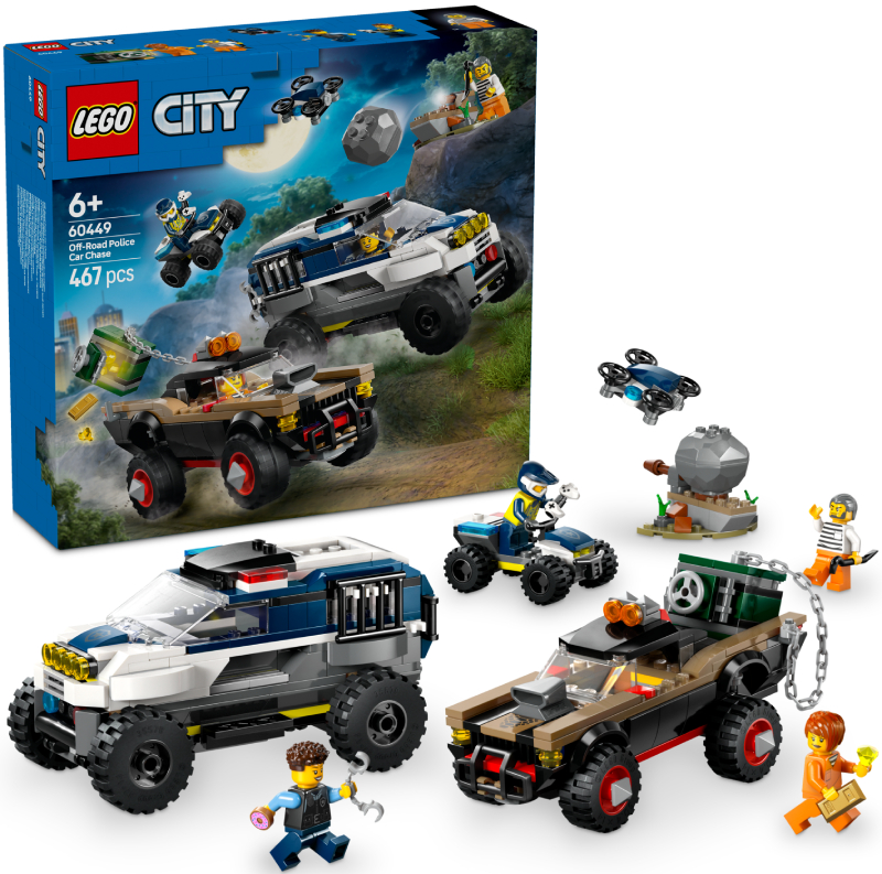 Конструктор LEGO City Полицейское преследование на внедорожниках (60449) - Фото 1