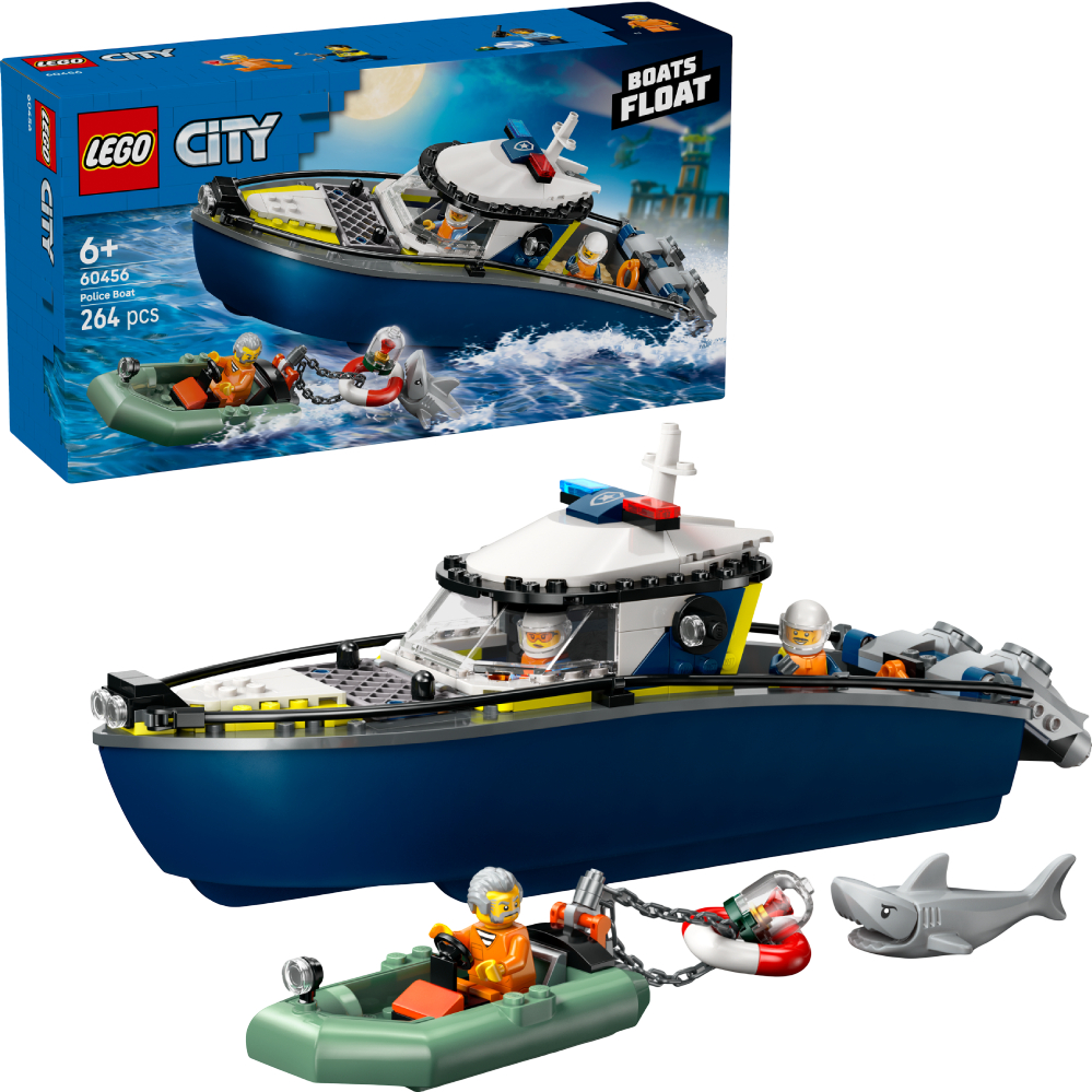 Конструктор LEGO City Преследование на полицейском катере (60456) - Фото 1