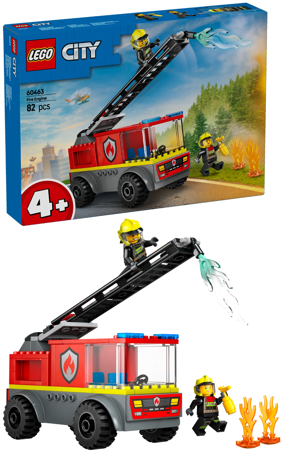 Конструктор LEGO City Пожарная машина с лестницей (60463) - Фото 1