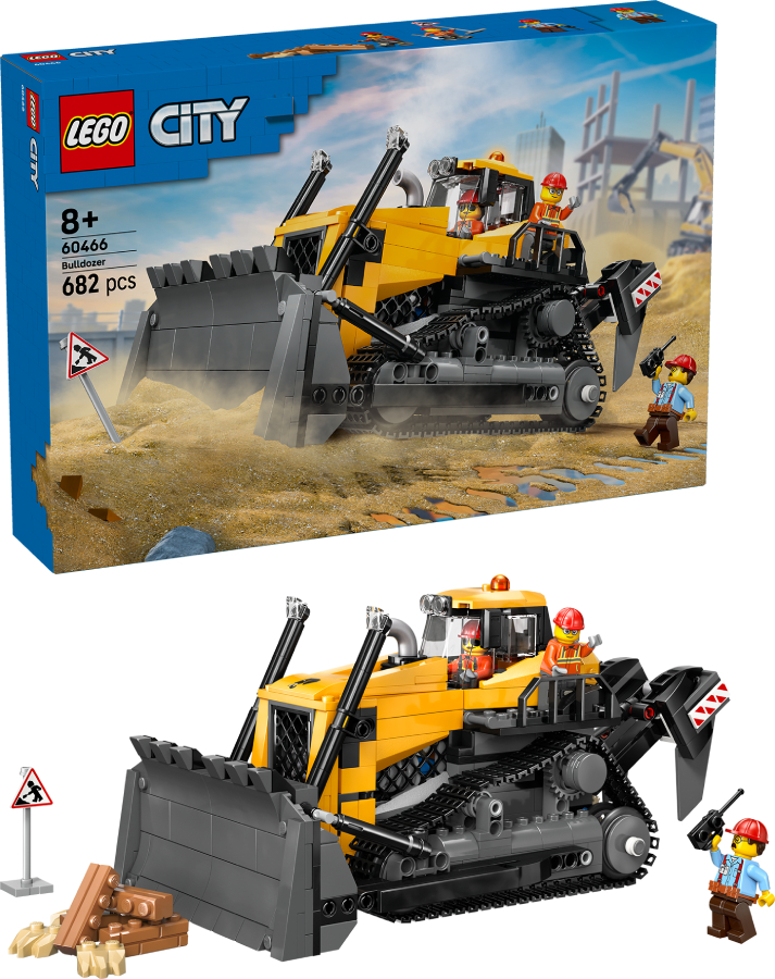 Конструктор LEGO City Жовтий бульдозер (60466) - Фото 1
