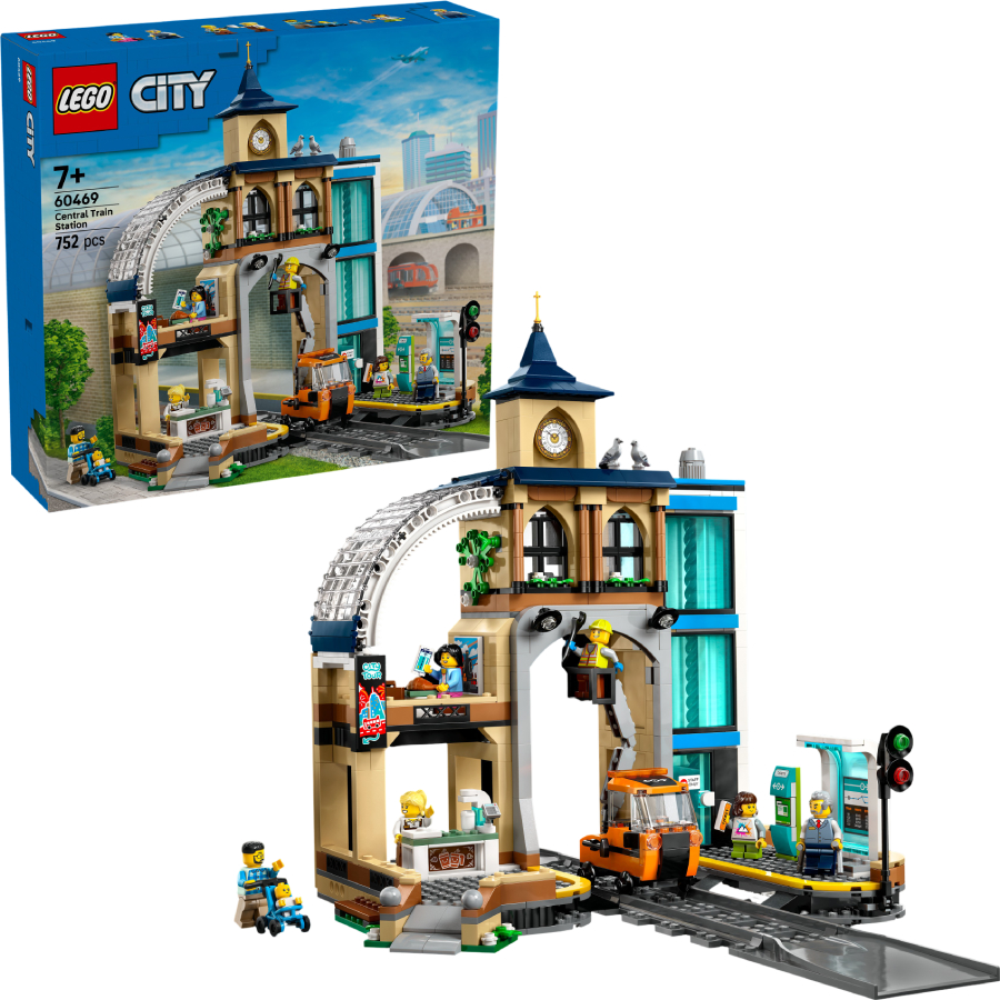 Конструктор LEGO City Центральный железнодорожный вокзал (60469) - Фото 1