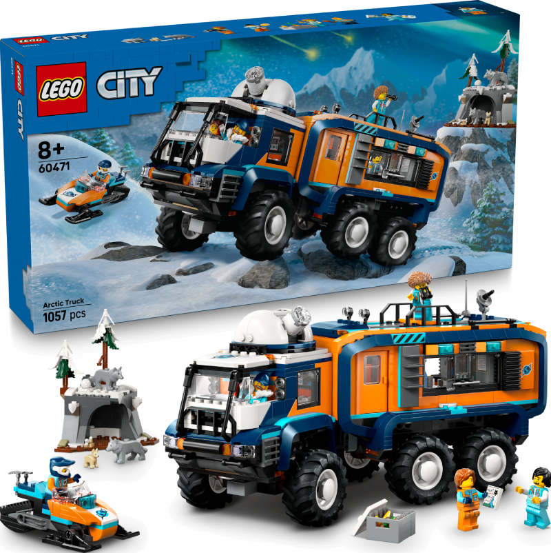 Конструктор LEGO City Арктический исследовательский грузовик с научной лабораторией (60471) - Фото 1