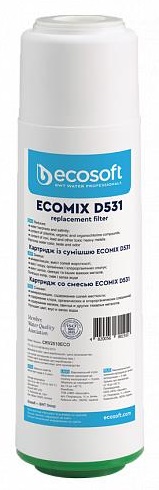 Картридж для фільтру проточного Ecosoft з сумішшю EcomixD531 (CRV2510ECO) - Фото 1