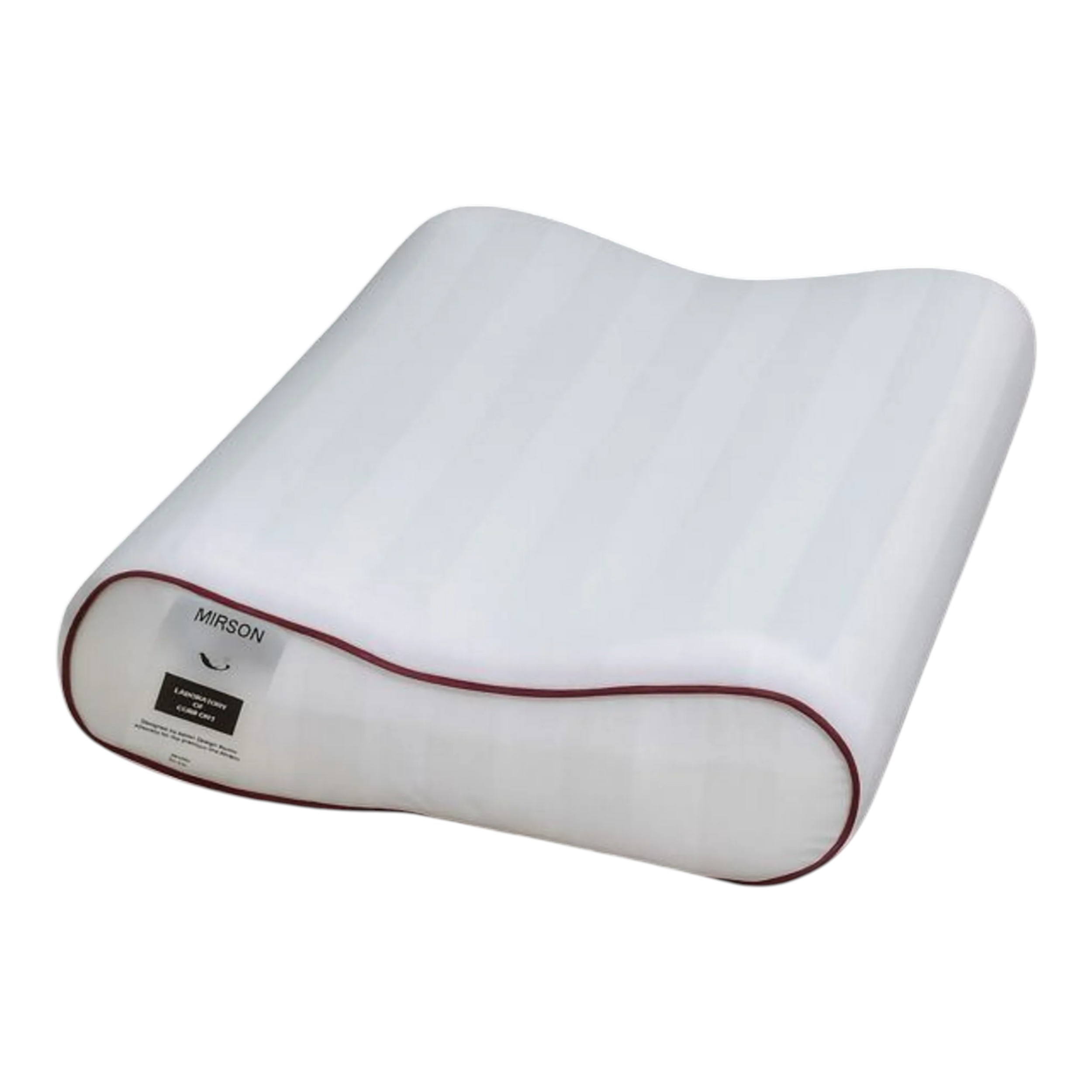 Подушка ортопедична MirSon №6087 Noble stripe Royal Pearl 49х32х10.5 (2200003262414) - Фото 1