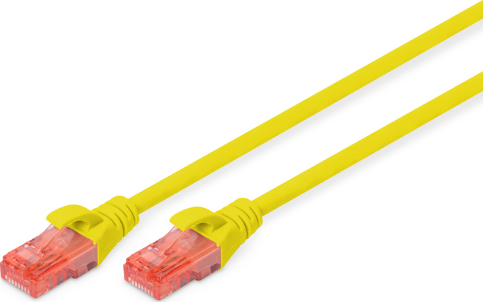 Кабель патч-корд Digitus CAT 6 UTP 0.5 м Yellow (DK-1617-005/Y) - Фото 1