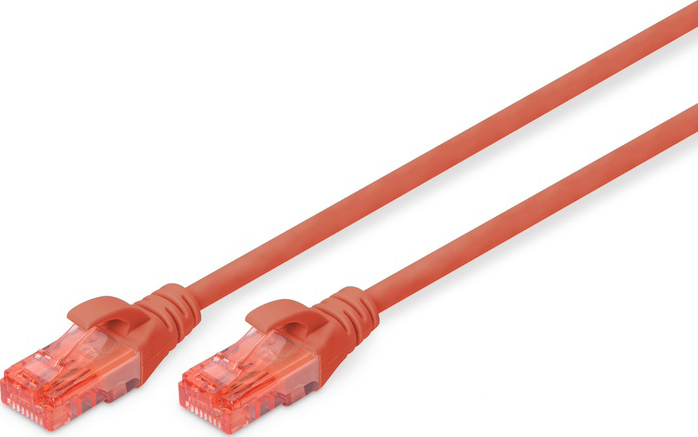 Кабель патч-корд Digitus CAT 6 UTP 0.5 м Red (DK-1617-005/R) - Фото 1