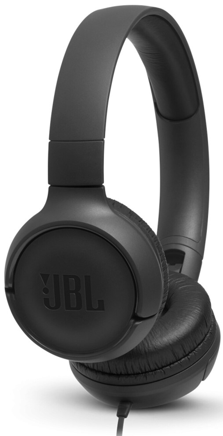Наушники накладные проводные JBL T500 Black (JBLT500BLK) - Фото 1