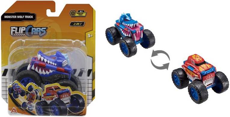 Машинка-трансформер Flip Cars 2в1 Монстр-трак в асортименті (EU463875A) - Фото 1