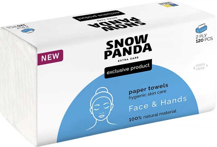 Купити Серветки паперові Сніжна панда EXTRA CARE 2 шари 120 шт. (4820183973870) - Фото 1 Серветки паперові Сніжна панда EXTRA CARE 2 шари 120 шт. (4820183973870) - Фото 1