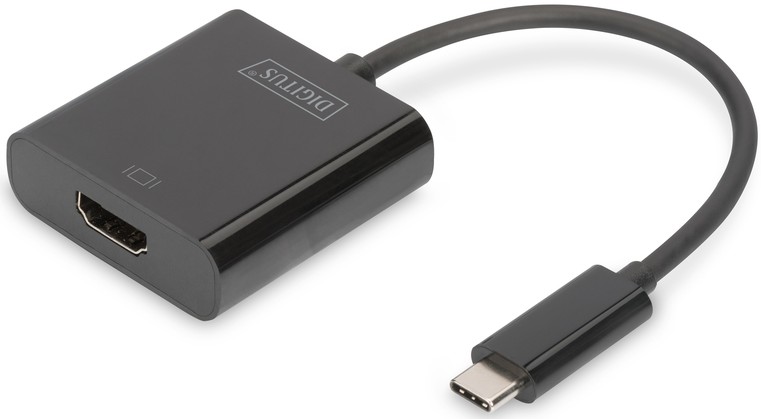 Переходник Digitus USB-C - HDMA UHD 4K, M/F, 0.15 m (DA-70852) - Фото 1