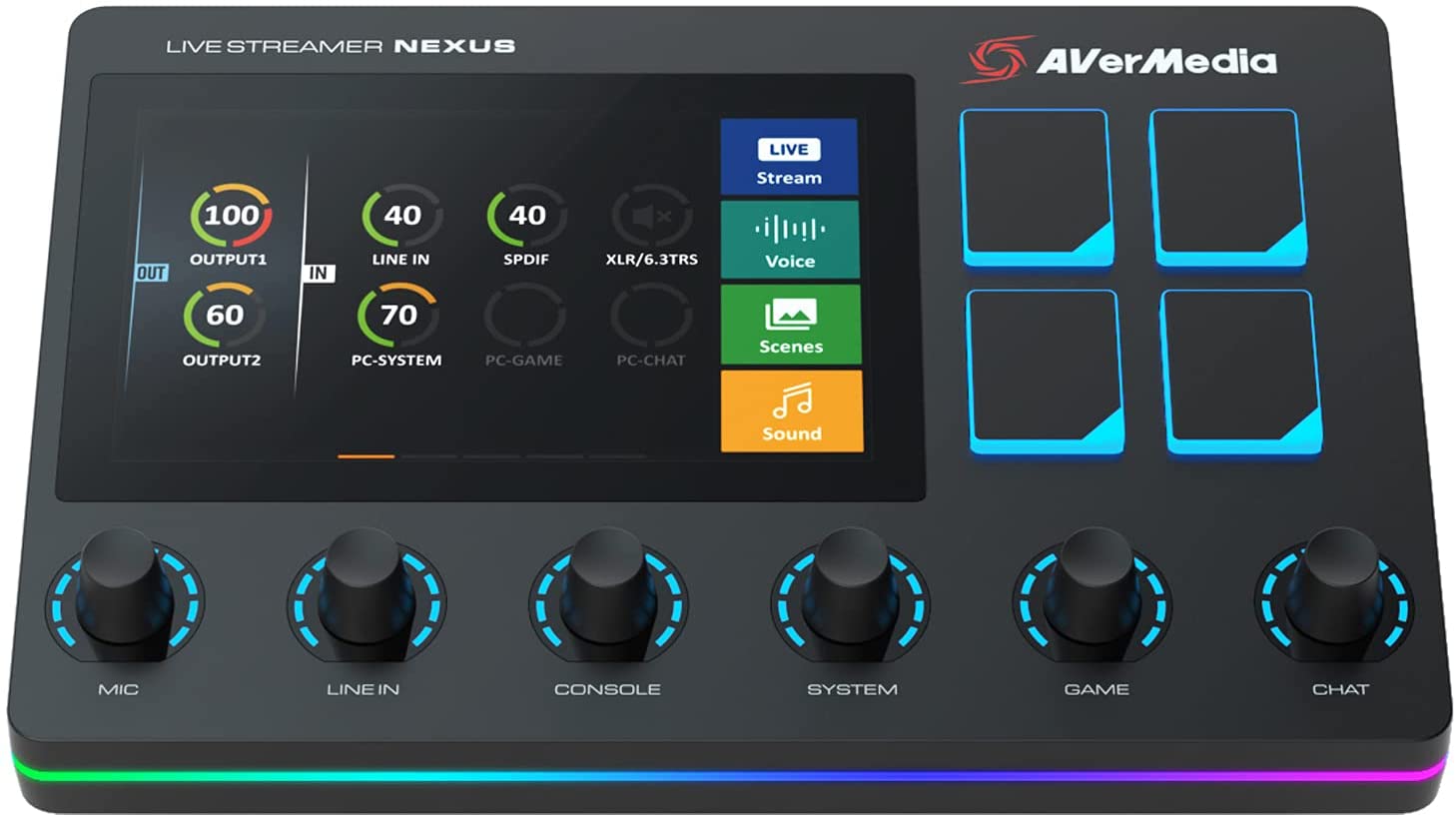 Пульт управления трансляцией Avermedia Live Streamer NEXUS AX310 Black (61AX310000AB) - Фото 1