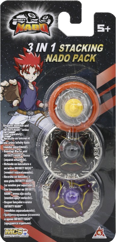 Дзига Auldey Infinity Nado V Advanced Edition 3 в 1 Fiery Dragon Вогняний Дракон, два кільця і основа (EU634907H) - Фото 1