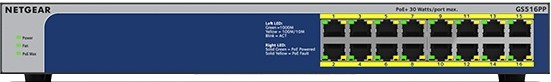 Коммутатор локальной сети (Switch) Netgear GS516PP-100EUS - Фото 1