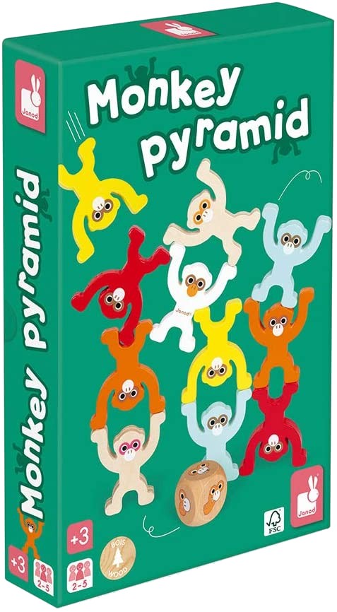 Настольная игра развлекательная (3-4 года) Janod Обезьяны акробаты 20 эл. (J02633) - Фото 1