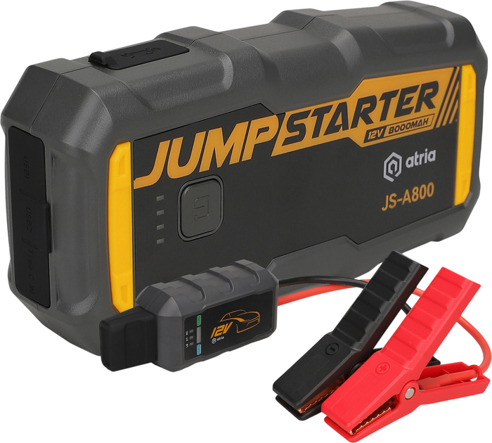 Купити Пускозарядний пристрій ATRIA 800A/8000mAh QC18W (JS-A800) - Фото 1 Пускозарядний пристрій ATRIA 800A/8000mAh QC18W (JS-A800) - Фото 1