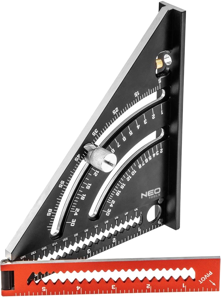 Угольник Neo Tools 185x317 мм (72-105) - Фото 1