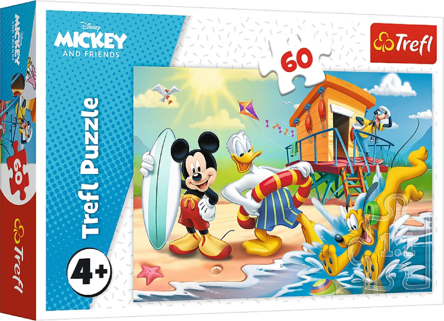 Пазли (3-4 роки) Trefl Mickey&friends Цікавий день 60 ел. (73598) - Фото 1