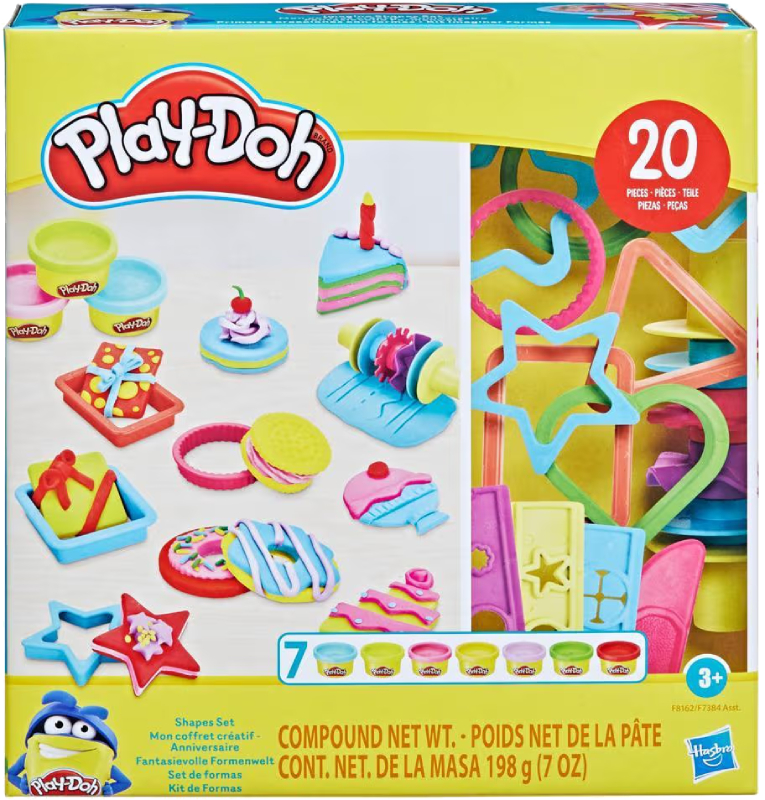 Наборы для лепки Hasbro Play Doh Креативные коллекции IMAGINE SHAPES SET (F7384_F8162) - Фото 1