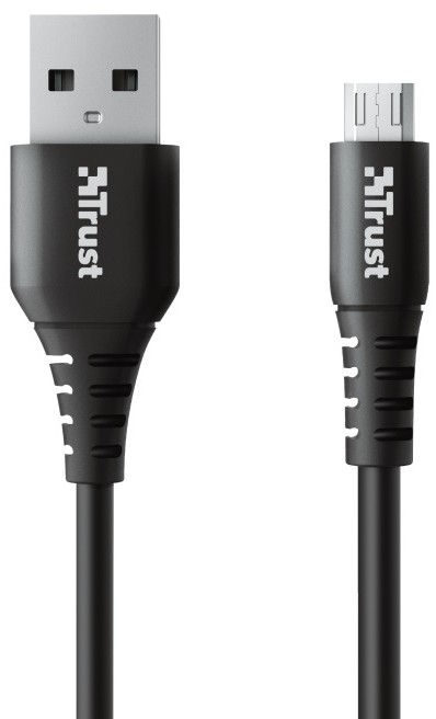 Кабель синхронізації даних Trust USB-A - microUSB 1 m Black (23567) - Фото 1
