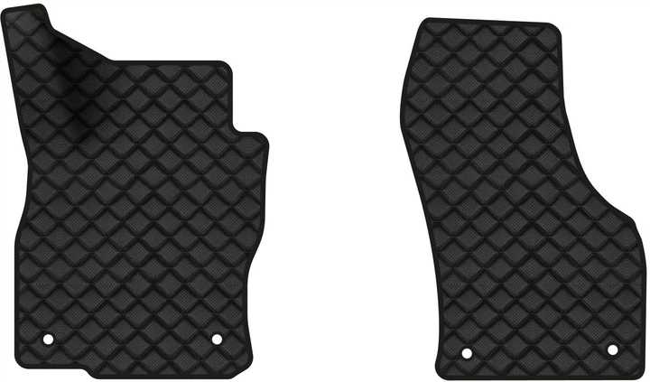 Килимки з екошкіри в салон авто передні EVAtech для Superb (B8) Skoda 2015-2024 3 покоління Liftback EU (SK3279AQ2AV4BBB) - Фото 1