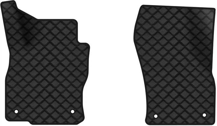 Килимки з екошкіри в салон авто передні EVAtech для Superb (B8) Skoda 2015-2024 3 покоління Liftback EU (SK3279AM2AV4BBB) - Фото 1