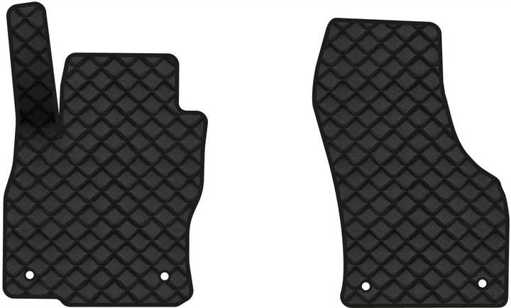 Килимки з екошкіри в салон авто передні EVAtech для Superb (B8) Skoda 2015-2024 3 покоління Liftback EU (SK3279AR2AV4BBB) - Фото 1