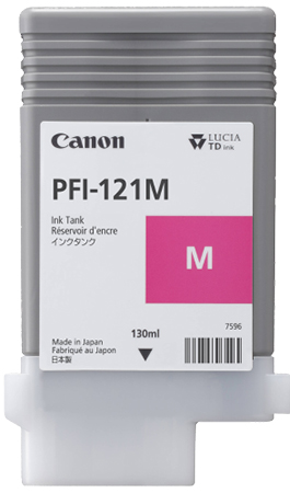 Чернила Canon для TM-250/350 PFI-121 Magenta 130 мл (6267C001) - Фото 1