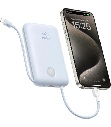 Батарея мобильная VIYISI G2068 20000mAh 30W Blue (X0020VPKNH) - Фото 1