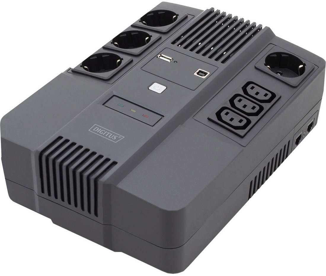 Источник бесперебойного питания Digitus All-in-One 800VA/480W RJ45 (DN-170111) - Фото 1