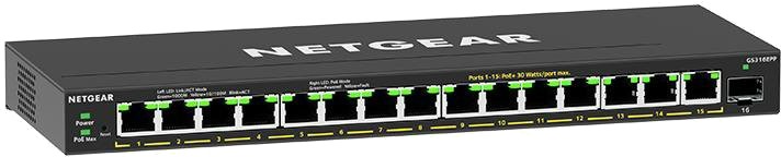 Коммутатор локальной сети (Switch) Netgear GS316EPP-100PES - Фото 1