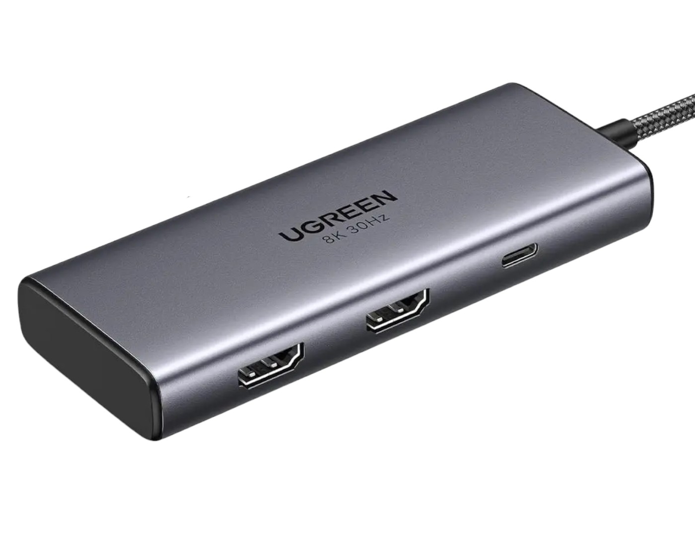 Уценка - Хаб USB UGREEN CM498 USB-C Multifunction Adapter Gray (15601) - Фото 1
