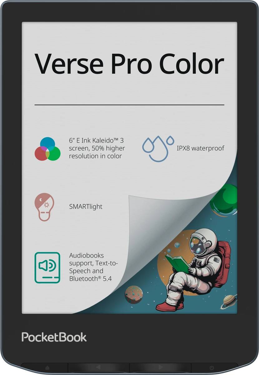 Электронная книга PocketBook 634 Verse Pro Color Stormy Sea (PB634K3-1-CIS) - Фото 1