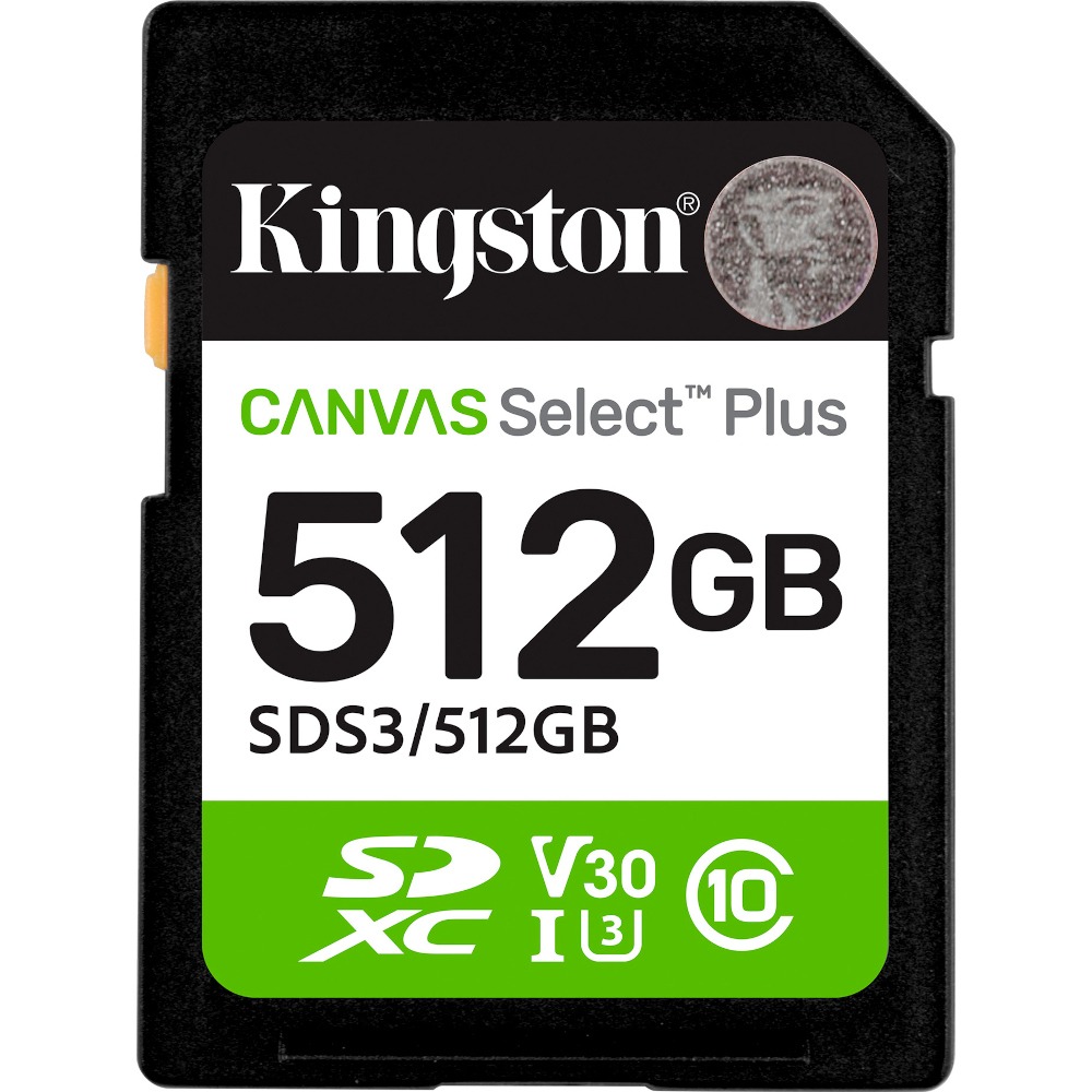 Карта пам'яті Kingston 512GB SDXC Canvas Select Plus Gen3 (SDS3/512GB) - Фото 1