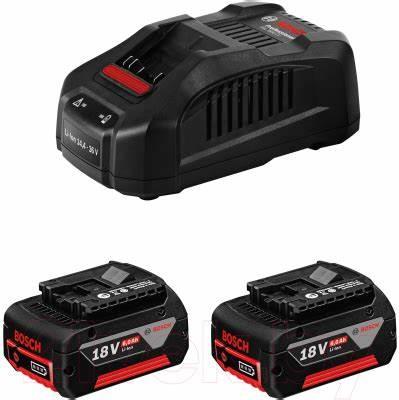 Аккумулятор для электроинструментов Bosch 2xGBA 18Вх4.0Ah + GAL 18V-40 (1.600.A01.9S0) - Фото 1