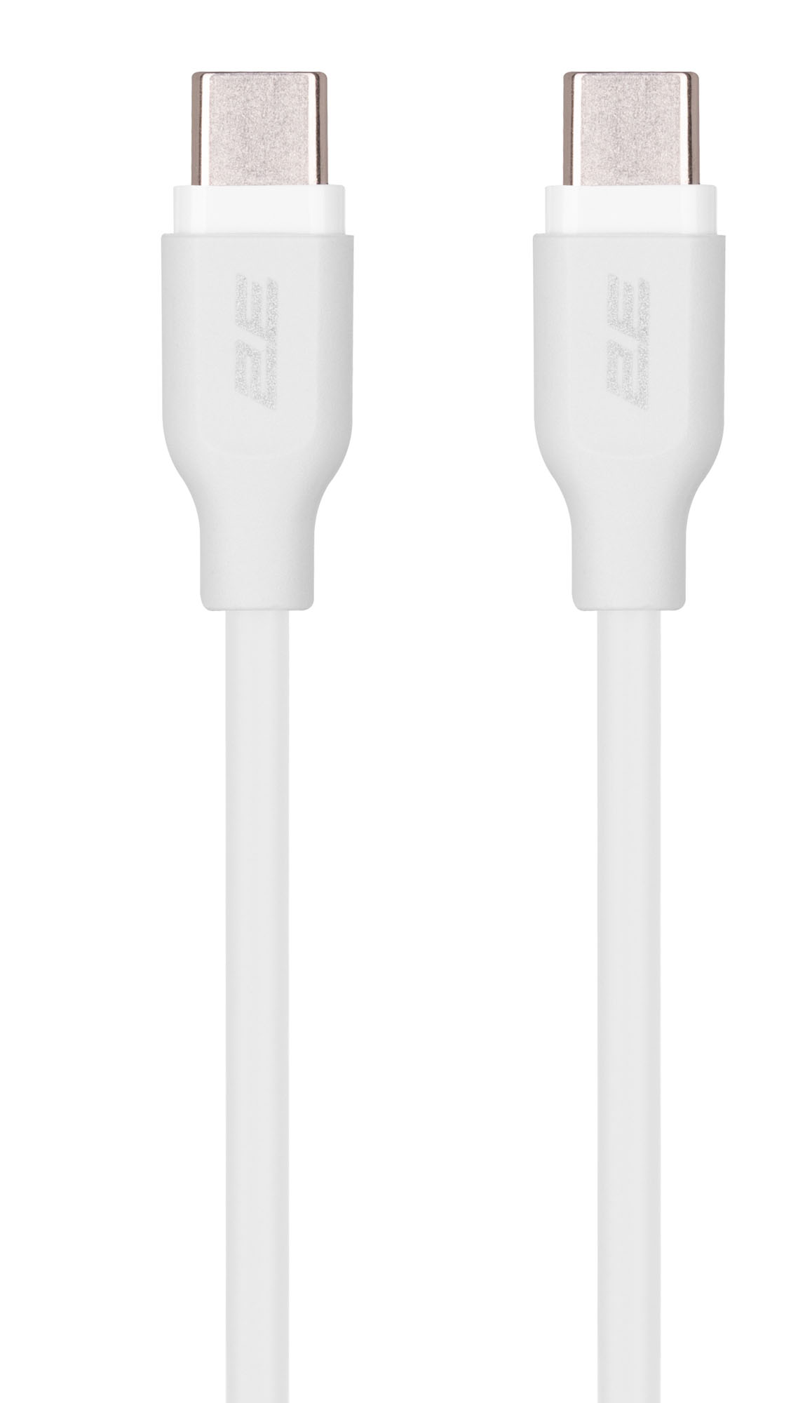 Кабель синхронизации данных 2E USB-C - USB-C Glow 60W 1 m White (2E-CCCC-WH) - Фото 1