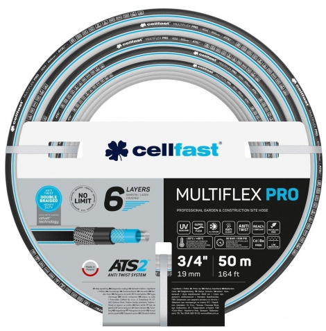 Шланг поливочний Cellfast Multiflex Pro 3/4" (13-822) - Фото 1