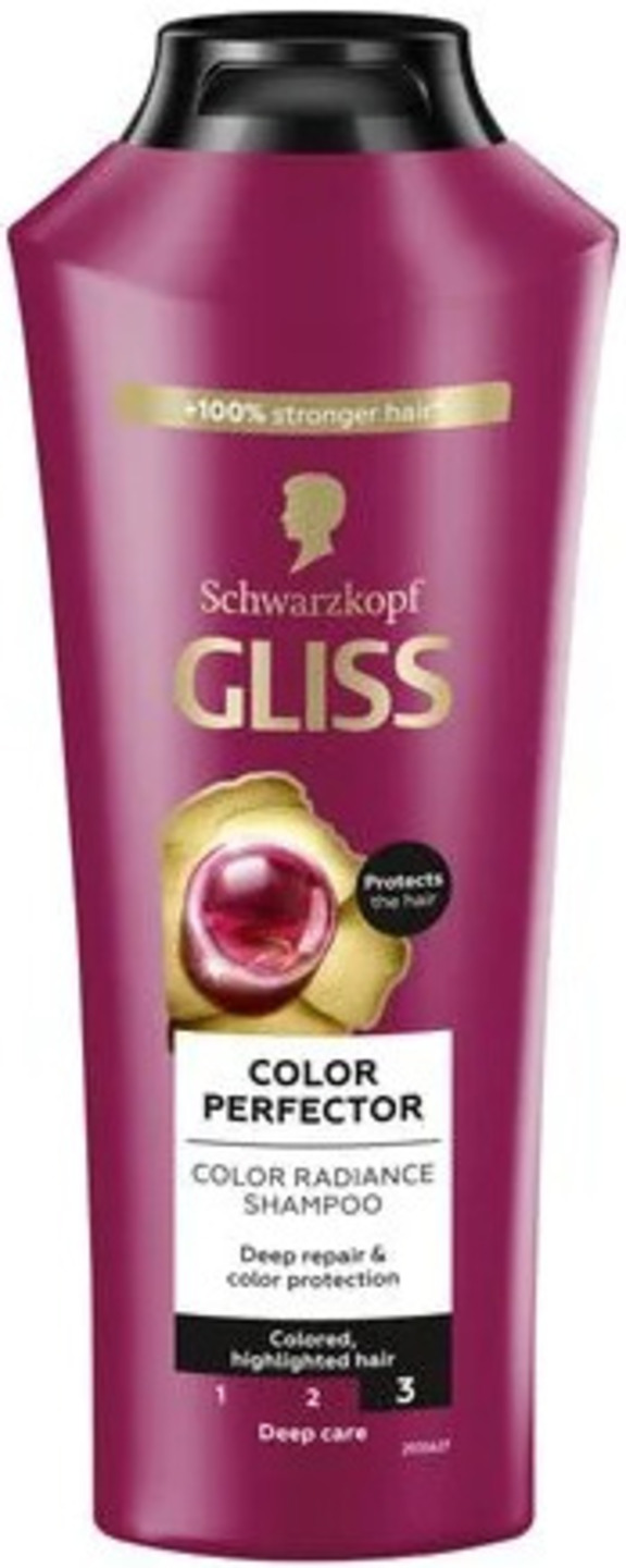 Шампунь жіночий Schwarzkopf Prof. Gliss Kur 400 мл Color Perfector (9000100549691) - Фото 1