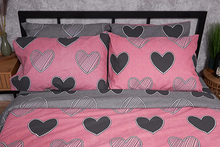 Наволочка Moon&Star Бязь Gold Люкс Love 50х70 2 шт. (MS-840000273) - Фото 1