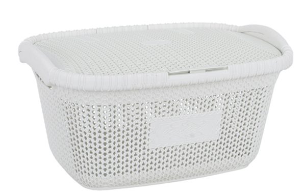 Купити Кошик для білизни VIOLET HOUSE 1002 Віолетта White 28 л - Фото 1 Кошик для білизни VIOLET HOUSE 1002 Віолетта White 28 л - Фото 1