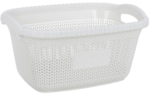 Корзина для белья VIOLET HOUSE 1003 Виолетта White 28 л - Фото 1