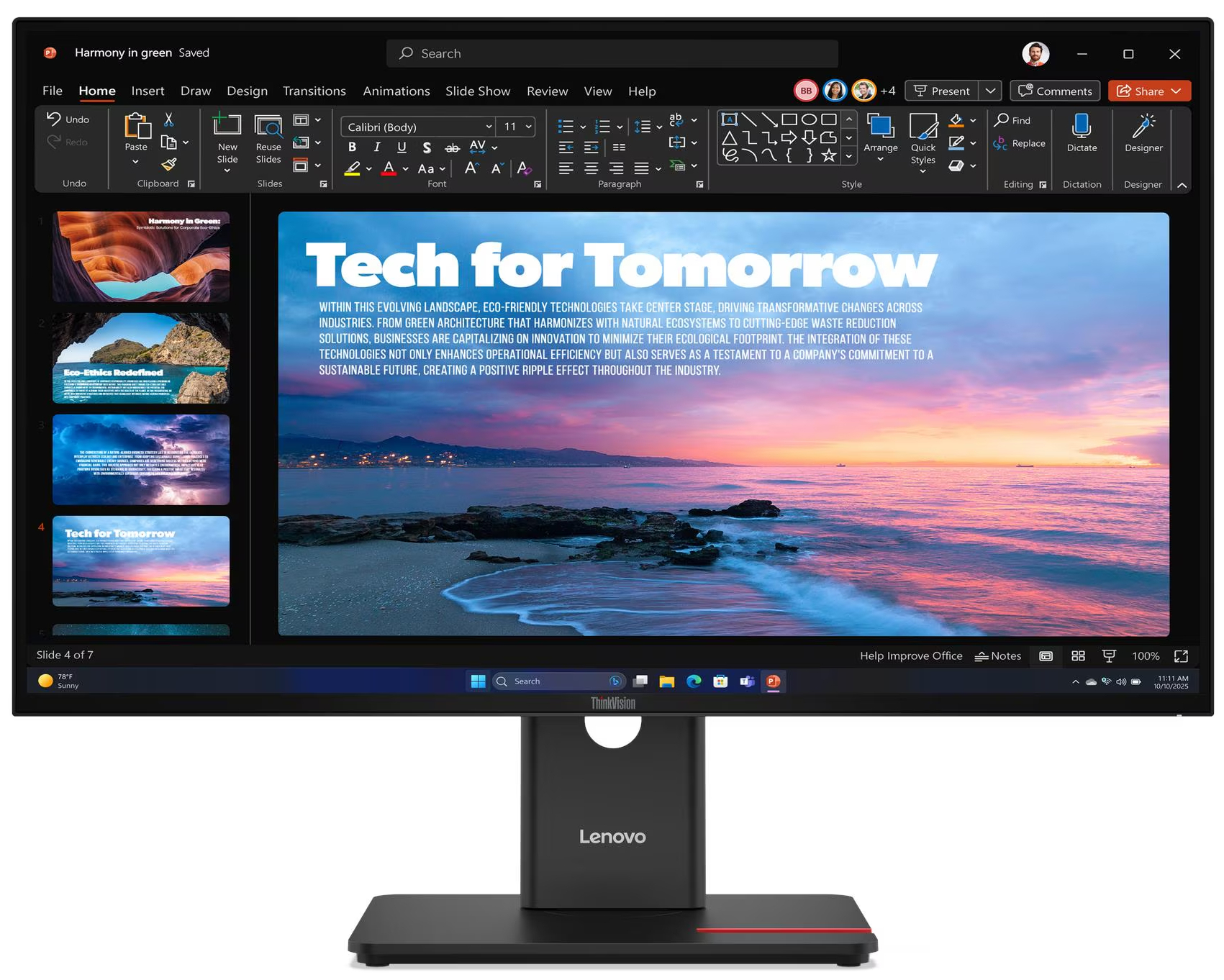 Монитор Lenovo ThinkVision T27qd-40 (64AAGAT2UA) - Фото 1
