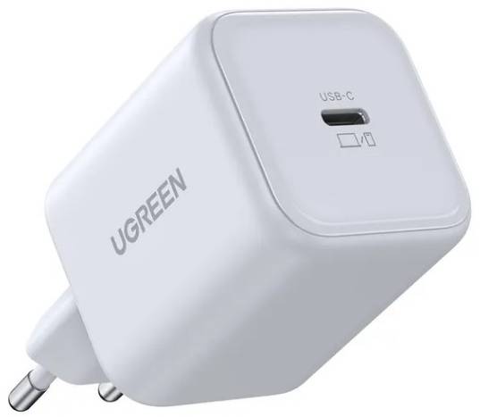 Мережевий зарядний пристрій UGREEN X524 45W USB-C GaN Fast Charger White (65053) - Фото 1